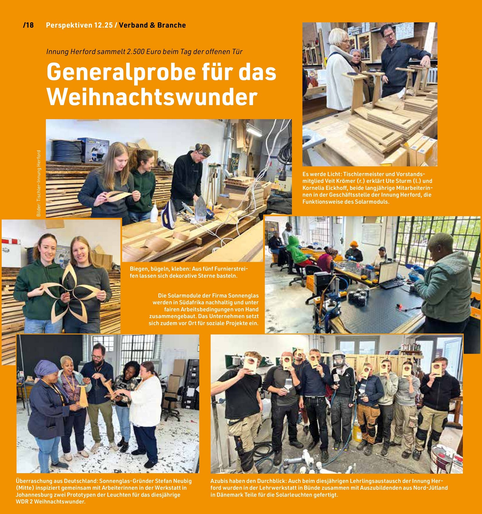 Generalprobe für das Weihnachtswunder: Innung Herford sammelt 2.500 Euro beim Tag der offenen Tür