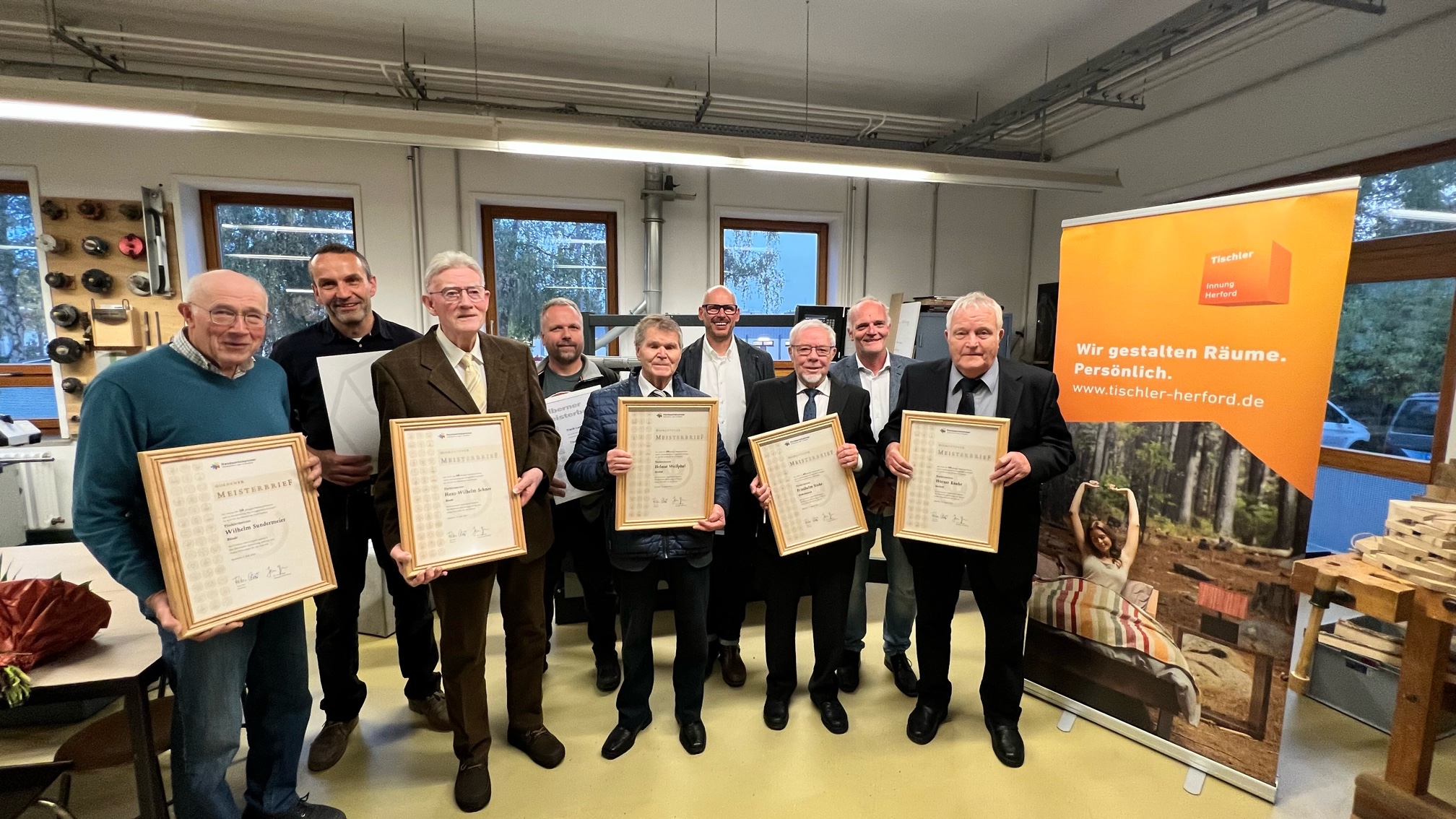 Vergabe der Diamantenen, Goldenen und Silbernen Meisterbriefe